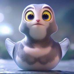 duck #563 | Duckling, 3d fluffy, closeup cute and adorable, cute big circular reflective eyes, long fuzzy fur, Pixar render, unreal engine cinematic smooth, intricate detail, cinematic