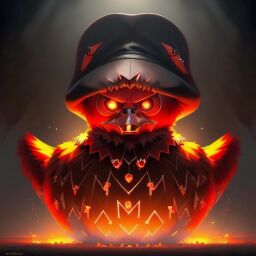 duck #800 | A traditional disgusted red blend of duck and zombie dressed like a witch, fantasy movie setting, lotr, rough, Dan Mumford, Seth MacFarlane, masterpiece, colorful, painting burst, dramatic lighting