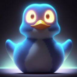 duck #689 | 3d fluffy a cute rubber blend of duck and duckling, with multicolored skin, colorful, tiny toy, animated movie character, soft smooth lighting, 3d fluffy, closeup cute and adorable