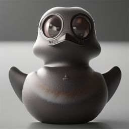 duck #594 | An adorable baby duckling dressed as a superhero, complete with a cape and a mask, ready to save the day, 3d fluffy, closeup cute and adorable, cute big circular reflective eyes, long fuzzy fur
