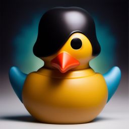 duck #371 | Photo of a pirate rubber ducky with an eye patch, masterpiece, painting