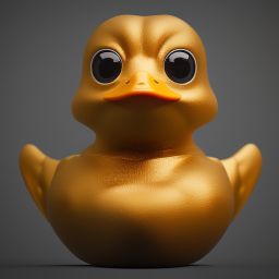 duck #597 | An adorable baby duckling dressed as a superhero, complete with a cape and a mask, ready to save the day, 3d fluffy, closeup cute and adorable, cute big circular reflective eyes, long fuzzy fur