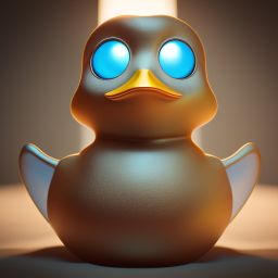 duck #595 | An adorable baby duckling dressed as a superhero, complete with a cape and a mask, ready to save the day, 3d fluffy, closeup cute and adorable, cute big circular reflective eyes, long fuzzy fur