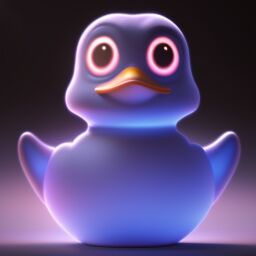duck #688 | 3d fluffy a cute rubber duck, colorful, tiny toy, animated movie character, soft smooth lighting, 3d fluffy, closeup cute and adorable, cute big circular reflective eyes, long fuzzy fur, Pixar render