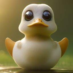 duck #565 | Duckling, 3d fluffy, closeup cute and adorable, cute big circular reflective eyes, long fuzzy fur, Pixar render, unreal engine cinematic smooth, intricate detail, cinematic