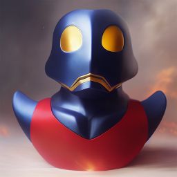 duck #383 | A ferocious warrior, in armor, battle, angry