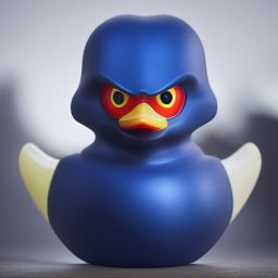 duck #393 | A blend of fierce warrior, ninja and rubber duck, angry eyes, professional majestic oil painting, 3d render, cgi