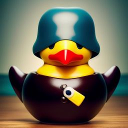duck #372 | Photo of a pirate rubber ducky with an eye patch, masterpiece, painting