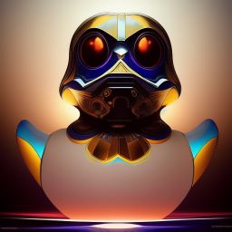 duck #200 | Photo of a blend of droid and rubber ducky, cosmic energy, colorful, painting burst, dramatic lighting, tone mapped, intricate, elegant, highly detailed, digital painting, artstation, concept art