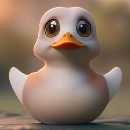 duck #572 | An adorable baby duckling dressed as a superhero, complete with a cape and a mask, ready to save the day, standing proudly on a skyscraper rooftop, overlooking a bustling city