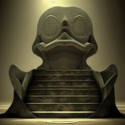 duck #349 | Maya temple, old and forgotten, mysterious, ruins, monument, masterpiece, oil painting, render