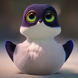 duck #561 | Fish, 3d fluffy, closeup cute and adorable, cute big circular reflective eyes, long fuzzy fur, Pixar render, unreal engine cinematic smooth, intricate detail, cinematic