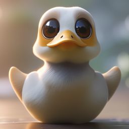 duck #564 | Duckling, 3d fluffy, closeup cute and adorable, cute big circular reflective eyes, long fuzzy fur, Pixar render, unreal engine cinematic smooth, intricate detail, cinematic