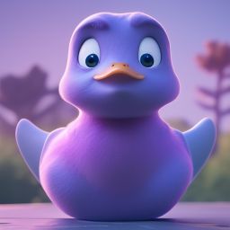 duck #573 | An adorable baby duckling dressed as a superhero, complete with a cape and a mask, ready to save the day, standing proudly on a skyscraper rooftop, overlooking a bustling city