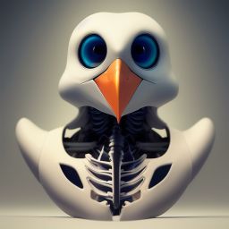 duck #522 | Bird bones, professional, majestic, trending on CGSociety, volumetric lighting, masterpiece, intricate, elegant, highly detailed, digital painting, artstation, concept art, smooth, sharp focus