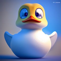 duck #583 | An adorable baby duckling dressed as a superhero, complete with a cape and a mask, ready to save the day, standing proudly on a skyscraper rooftop, overlooking a bustling city