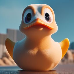 duck #582 | A whimsical and magical duckling, with shimmering wings and a sparkling aura, surrounded by swirling stardust, 3d fluffy, closeup cute and adorable, cute big circular reflective eyes, long fuzzy fur