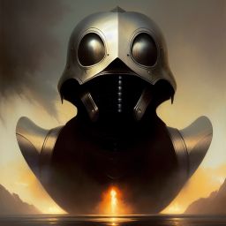 duck #355 | Knight in shiny armor, professional majestic oil painting