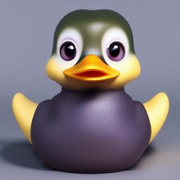 duck #438 | A cute little blend of duckling and rubber duckie, large eyes, very cute, professional majestic oil painting, 3d render, cgi, cosmic energy, seductive, colorful, painting burst, beautiful face