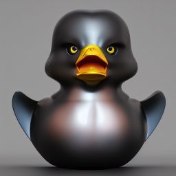 duck #428 | A fierce blend of knight and rubber duck, large eyes, menacing, professional majestic oil painting, 3d render, cgi