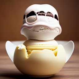 duck #530 | Ice cream, food photography, top down shot, professional